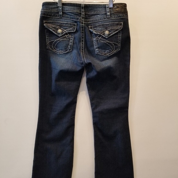 Silver NEW Suki Surplus Flare Bootcut Midrise Jeans NWOT Plus Size 32 x 30 - Picture 10 of 16